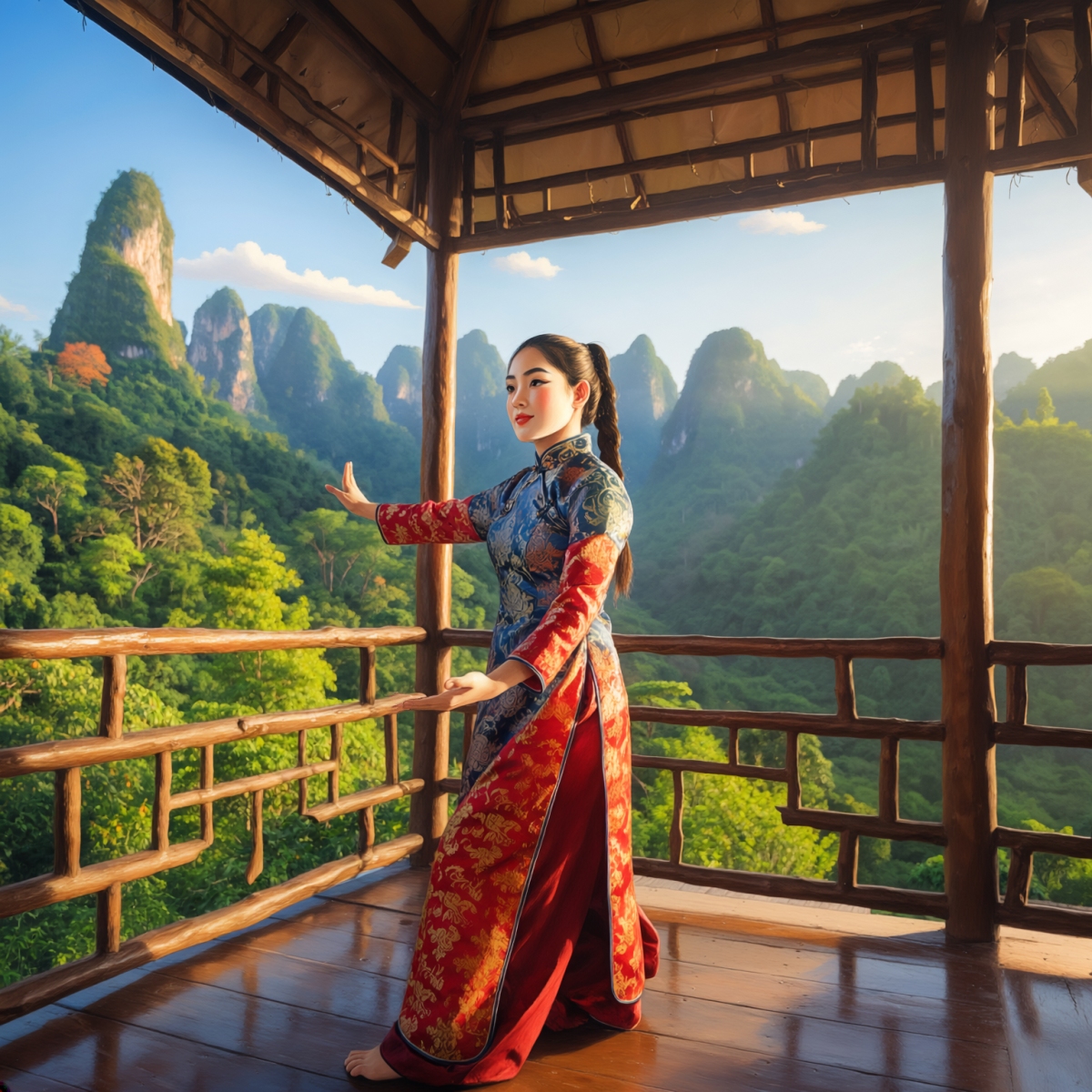 女性の少林寺拳法-a