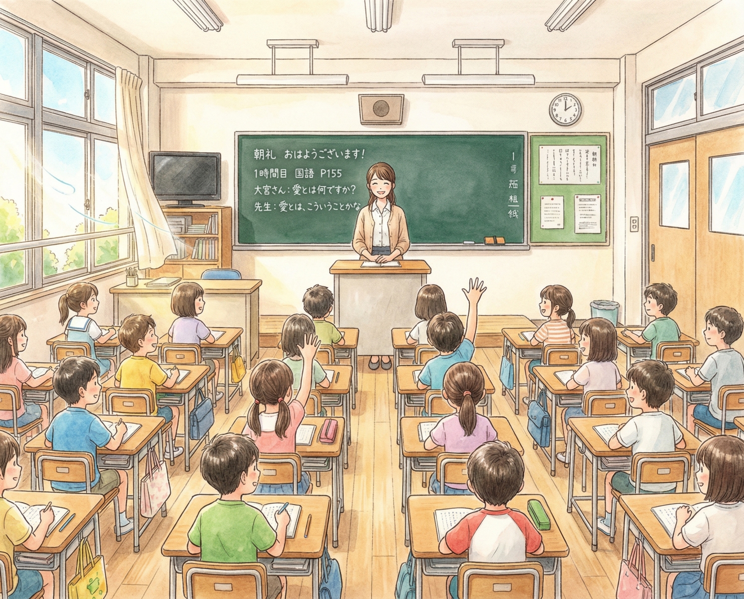 学校の教室-0a