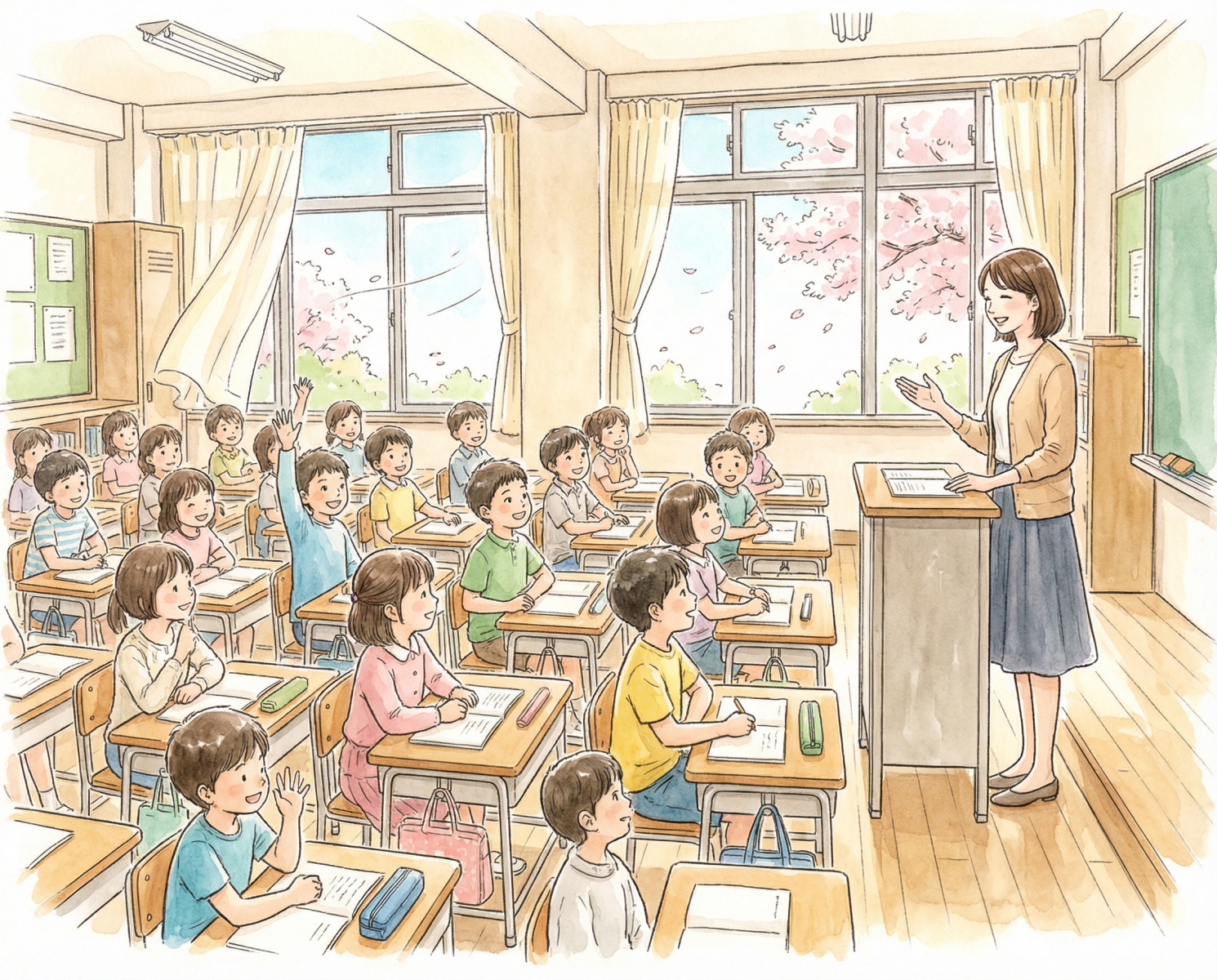 学校の教室-0c