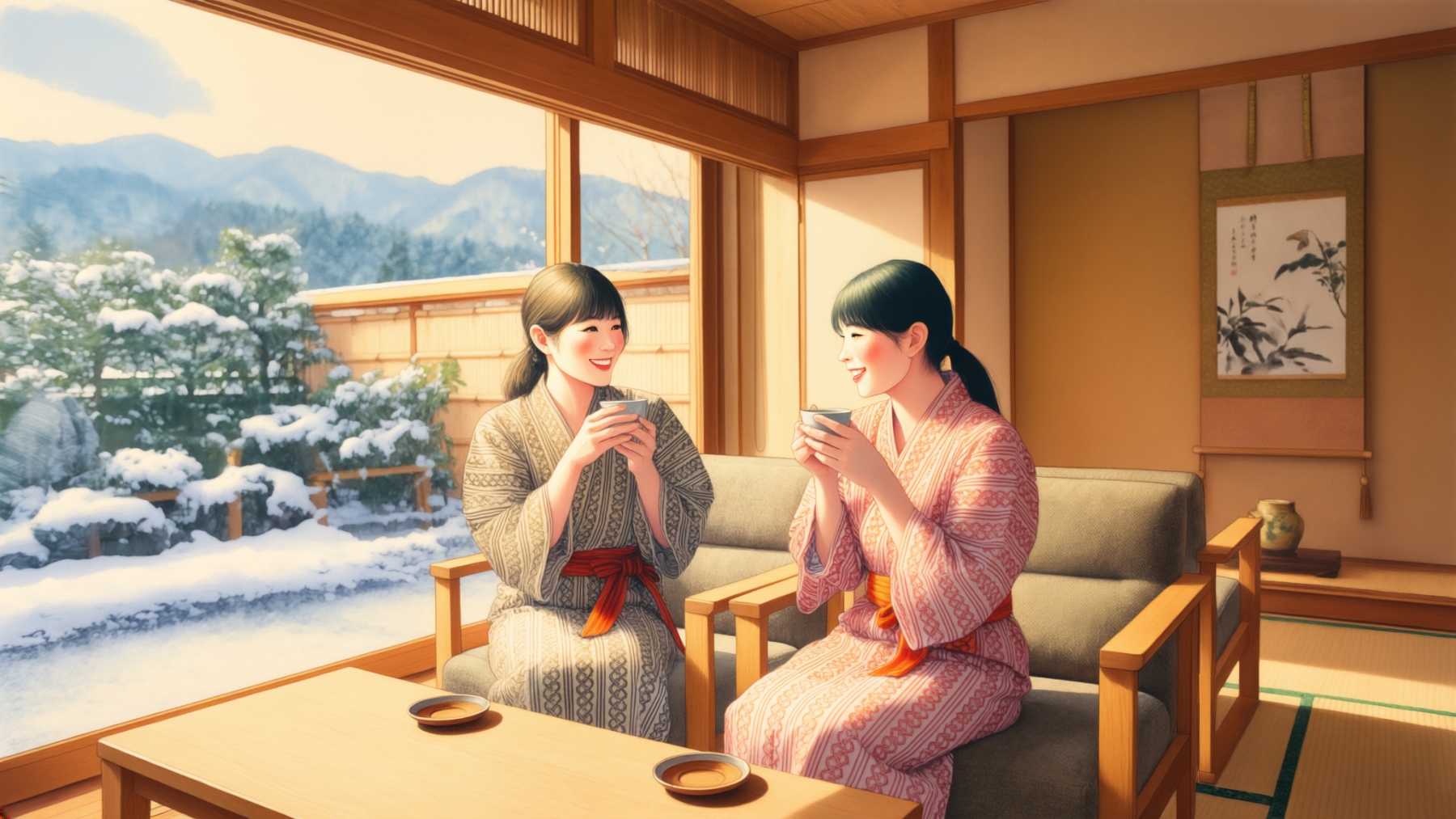 旅館で寛ぐ-0a